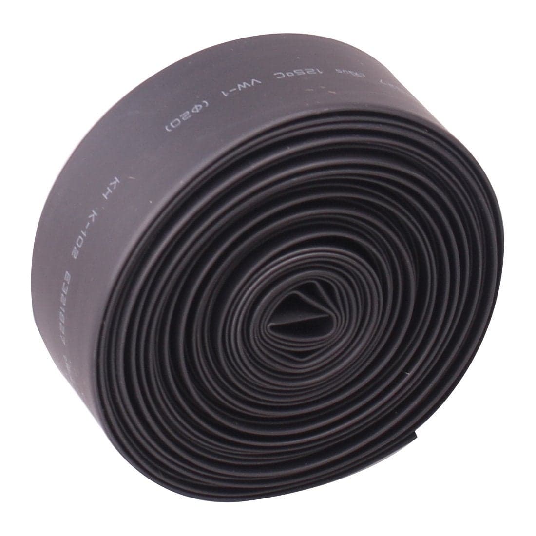 Heat Shrink Tube Wire Wrap Electrical Cable Ratio 21 Heat Shrinkable Shrinking Sleeving Black 6M 20Ft Dia20mm