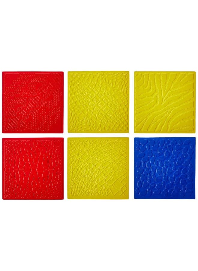 ROYLCO R5817 7 by 7-Inch Animal Skins Rubbing Plates, 6-Pack