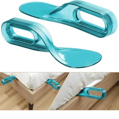 Rushwak Pack of 2 Bedsheet Tucker and Mattress Lifter Tool - 2 in 1 Stand for Lifting and Holding Mattress - Wedge Elevator for Easy Bed Making and Sheet Tucking