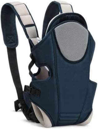 Crawl'in Toddler 3 In 1 Baby Carrier With Detachable Bib & Head Cushion Ergonomic Multi Functional Baby Carrier Baby Carrier (Navy Blue, Front Carry Facing Out)