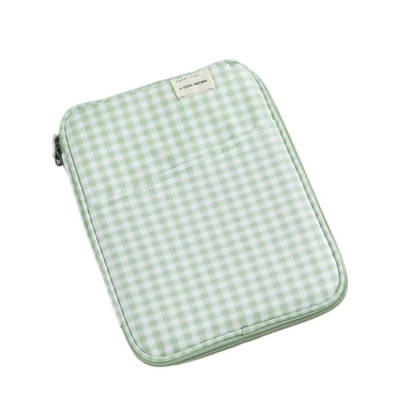 11-13Inch Cute Puffy Laptop Sleeve Fairycore Carrying Laptop Bag Cover Kawaii Tablet Liner Pouch Cottagecore Office Accessories (11inch,Green)
