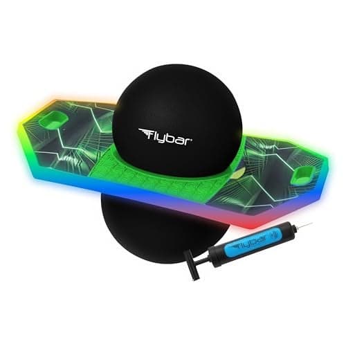 Flybar Pogo Trick Ball for Kids Balance Bounce Board with AntiSlip Deck Pump Included Indoor Outdoor Toys for Boys and Girls Fun Way to Reduce Screen Time Supports up to 160 lbs Ages 6