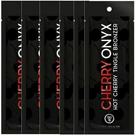 6 SACHETS OF POWER TAN CHERRY ONYX TANNING LOTION