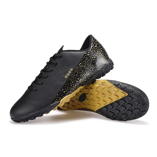 GODLARK Soccer Cleats Mens Womens Turf Soccer Shoes Indoor for Kids Youth Football Cleats Big Boys Small Spikes FG TF Football Boots Training Sneaker (2286 HEI TF_42)