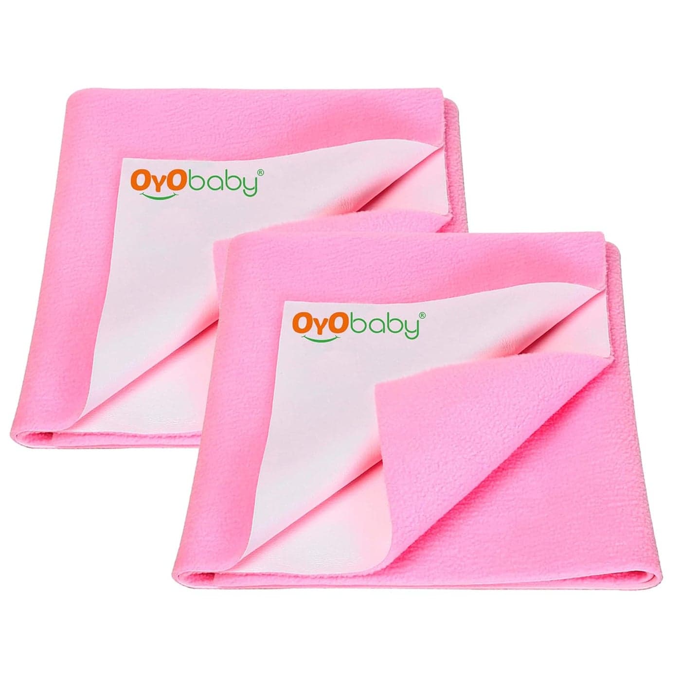 OYO BABY 100% Waterproof Polycotton Toddler Baby Dry Sheet, Extra Absorbent Infant Bed Sheet for New Born & Toddler Babies, Baby Bedding Protector for Toddler Children, Medium Size, 100 X 70 cm, Pink