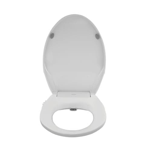 Johnson EcoClean Oval Shaped Bidet Toilet Seat Cover | 2 Retraceable Wands for Gentle & Strong Cleaning | Soft Close Feature | Retraceable Self Cleaning Wands | 1950 Grams | 50 cm x 36.3 cm