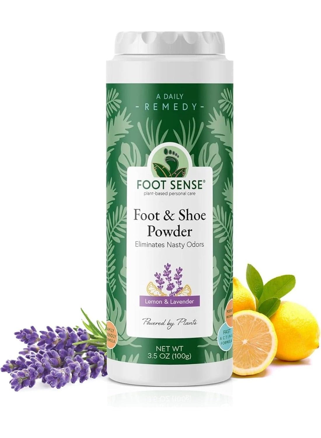 Foot Sense All Natural Smelly Foot & Shoe Powder - Natural Formula for Smelly Shoes and Stinky feet
