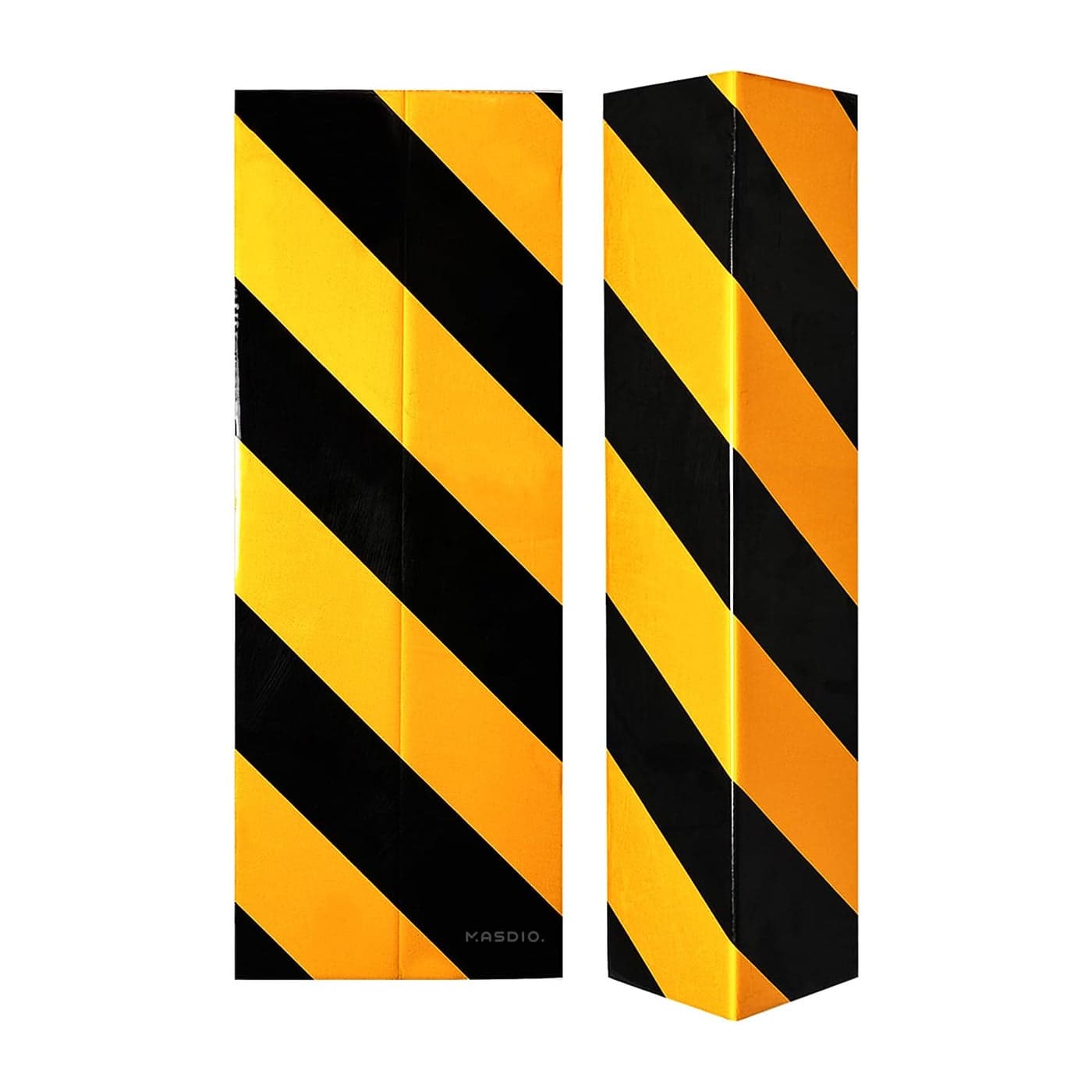 Garage Smith GWP05 Garage Wall Protector Foam Wall Corner Guard for Parking Garages Reflective Wall Edge Protector Wall Corner Edge and Bumpers Guards 2PackBlack Yellow