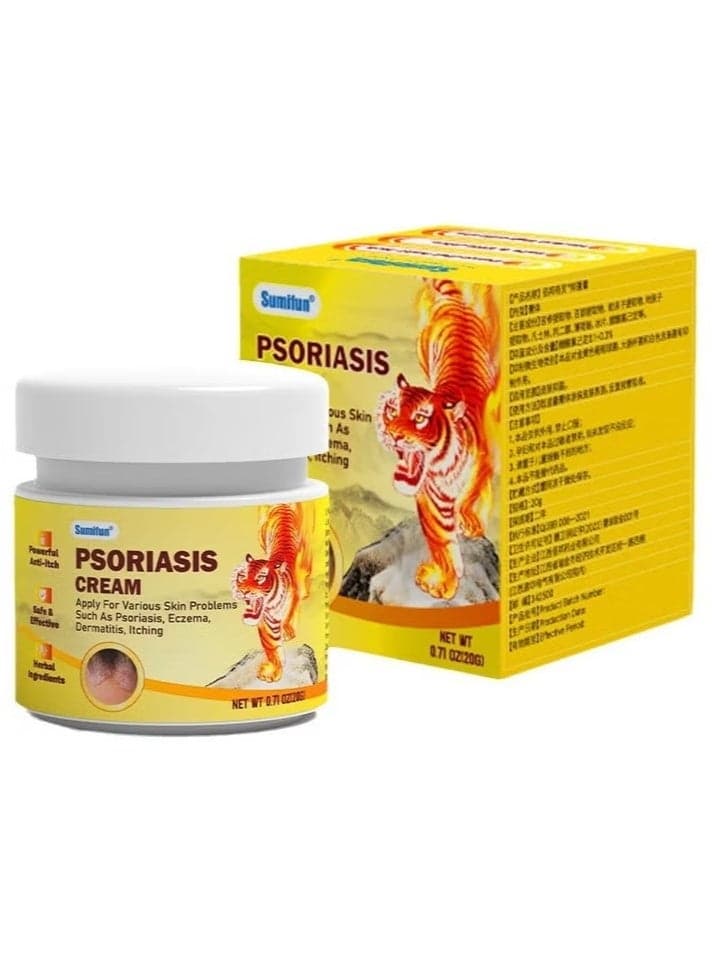 Psoriasis Cream,Natural Chinese Herbal Eczema Psoriasis Creams Dermatitis and Eczema Pruritus Psoriasis Ointment,Psoriasis Creams - Psoriasis Treatment, Antibacterial Cream,for Body Itching 20g