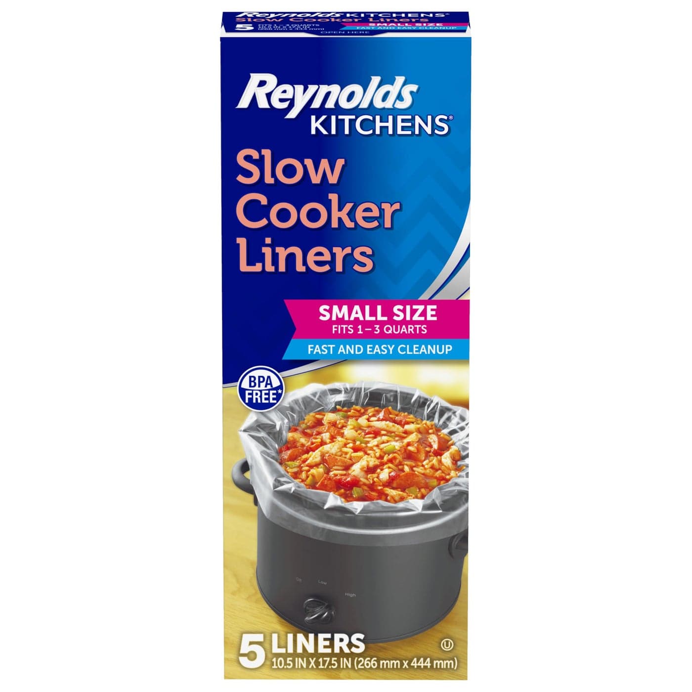 Reynolds Kitchens Slow Cooker Liners Small 13 quart 5 Count