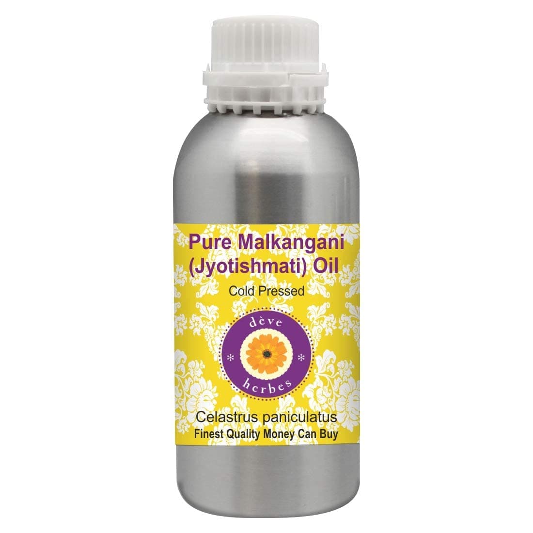 Deve Herbes Pure Malkangani MalkanganiJyotishmati Oil Celastrus paniculatus Natural Therapeutic Grade Cold Pressed 300ml
