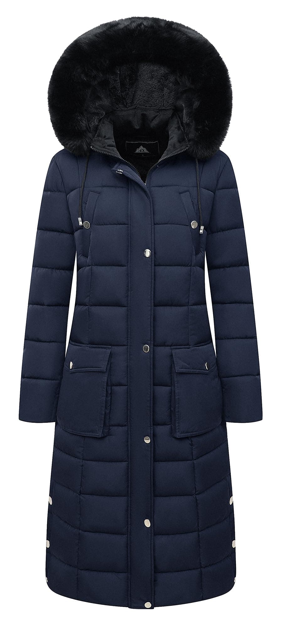 MOERDENG Women's Waterproof Long Winter Coat Thickened Down Alternative Jacket Warm Puffer Jacket Parka