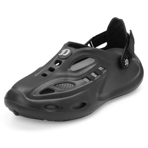 DOCTOR EXTRA SOFT Men's Sports Extra Padding Casual Clogs/Sandals with Adjustable Back Strap for Adult| Comfortable & Lightweight| Stylish & Anti-Skid| Everyday Use Waterproof Mules Gents & Boys D-531