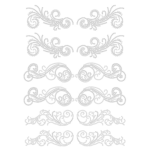 NBEADS Bow Tie Rhinestonet Iron on Transfer 117x83 Inch Heat Transfer Decal Bling Crystal Patch Clear Rhinestone Template Clothing Repair Applique for TShirt Clothing Pants Bags