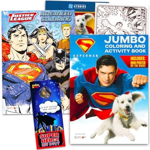 DC Comics Superman Coloring and Activity Book Set 2 Books