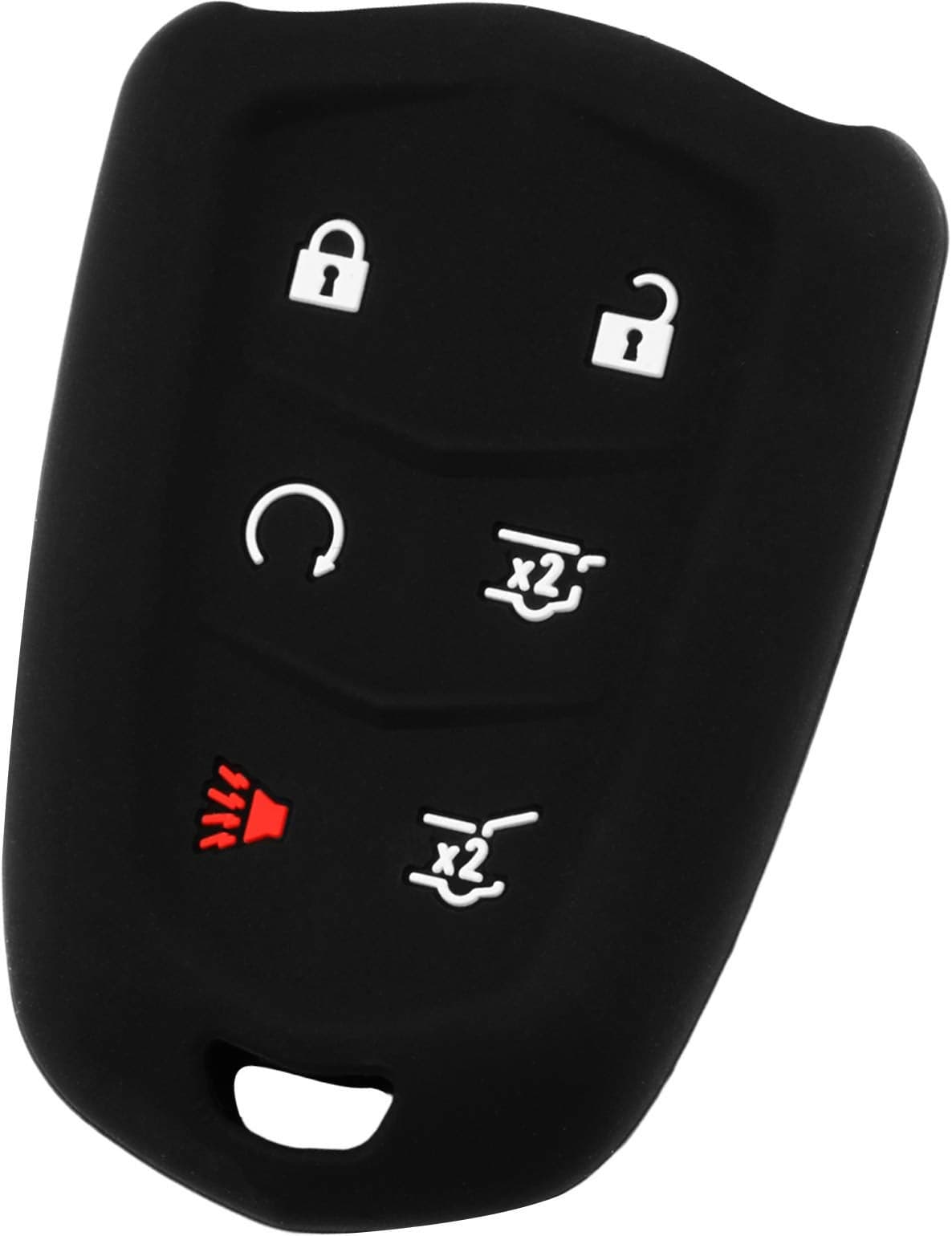 KeyGuardz Keyless Entry Remote Car Smart Key Fob Shell Cover Soft Rubber Protective Case for Cadillac Escalade HYQ2AB