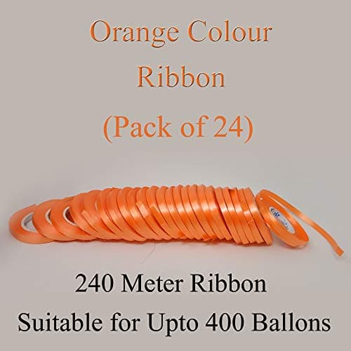AMFIN® Curling Ribbons for Balloons - Orange (Pack 24)