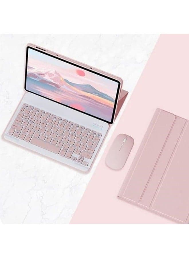 Bilingual Keyboard Case Compatible with Honor Pad X9/X8 Pro 11.5 inch 2023, Detachable Wireless Keyboard Slim Leather Smart Cover with Mouse