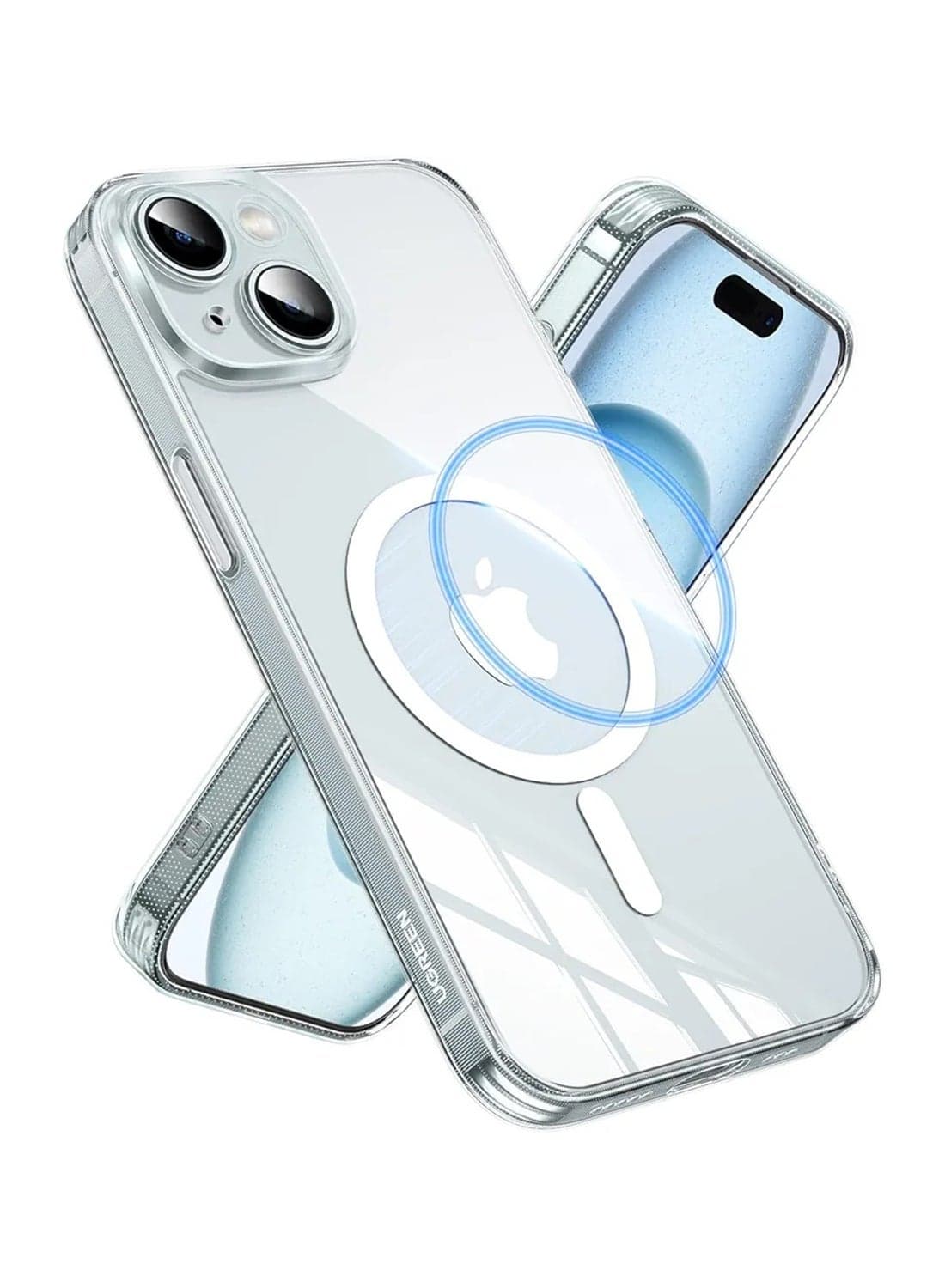 iPhone 15 Magsafe Case Clear【N52 Stronger Magnets】【Shockproof Military-Grade Protection】iPhone 15 Cover Anti-Yellow & Anti-Scratch, Ultra Slim, Magnetic Cover for iPhone 15 6.1 inch Clear
