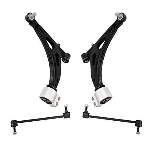 TRQ Front Suspension Kit Control Arm with Ball Joint Sway Bar Stabilizer Link Compatible with 2014-2019 Chevrolet Impala