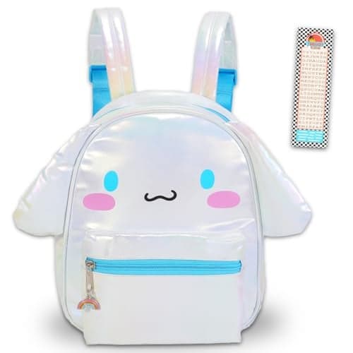 Cinnamoroll 10 Mini Backpack Set Faux Leather Purse with Bookmark Bundle
