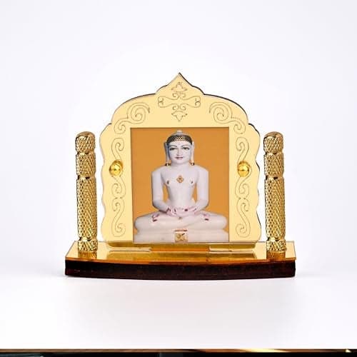 Shoppersduniya Swami Samarth Golden Foil (Plated) for Car Dashboard | Showpiece Décor