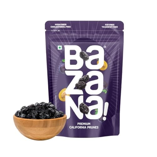 Bazana Premium California Pitted Prunes - 200g | Dried Plums Superfood | Antioxidant-Rich Nutrient Powerhouse - Delicious and Nourishing