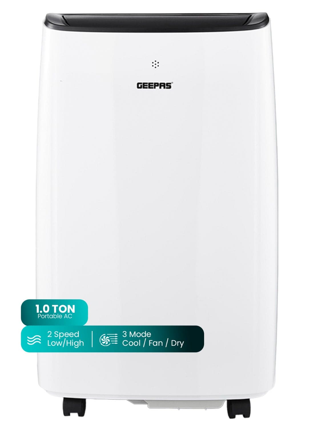 Portable 1.0 Ton Air conditioner | 1850 W Powerful Cooling Air Conditioner with 2 Speed & 3 Modes 12,000 BTU Capacity 1850 W GACP1220CU White