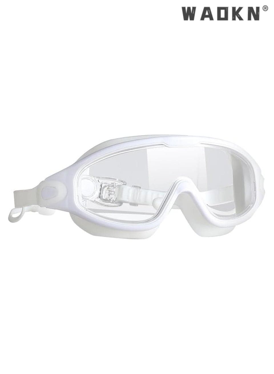 Adult Swim Goggles Swimming Goggles Anti Fog Trendy Durable, Portable Swim Glasses Eyewear for Water Sports Indoor(White)