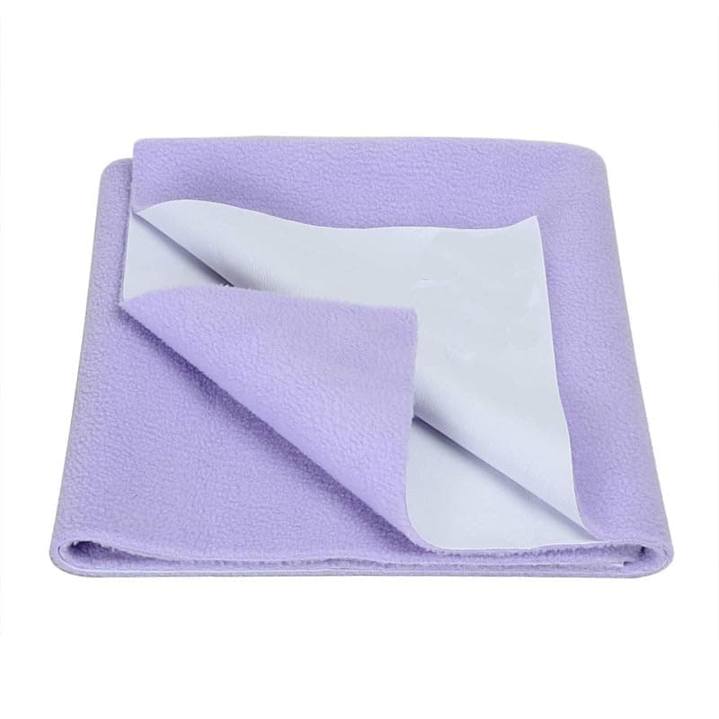ELEVANTO Baby Anti-Piling Fleece Extra Absorbent Instant Dry Sheet for Baby, Baby Bed Protector, Waterproof Sheet, X-Large Size 140x200 cm, Pack of 1, Purple