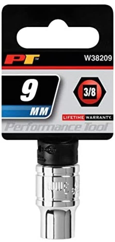 Performance Tool W38209 3/8-Inch ive 6-Point Socket, 9mm