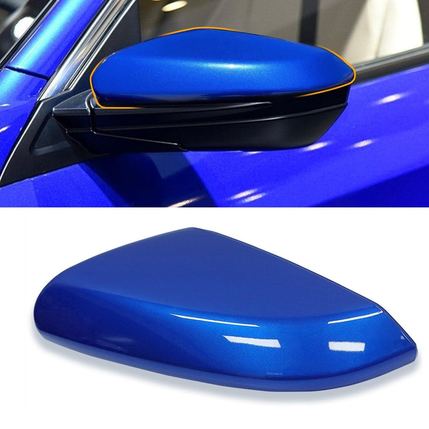 Moonlinks Compatible with 20162021 Honda Civic Driver Side Mirror Cover ReplacementAegean Blue Metallic for 10th Gen Civic20192022 InsightLeft Side Door Rearview Mirror Cap Trim1PC