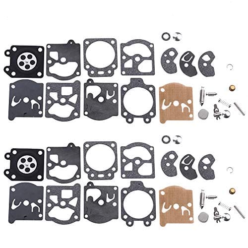 Dalom (Pack of 2) K10-WAT Carburetor Rebuild Kit for WA WT Series 2-Cycle Chainsaw Trimmer Leaf Blower Poulan Craftsman Weedeater Carburetor Diaphragm Gasket Kit