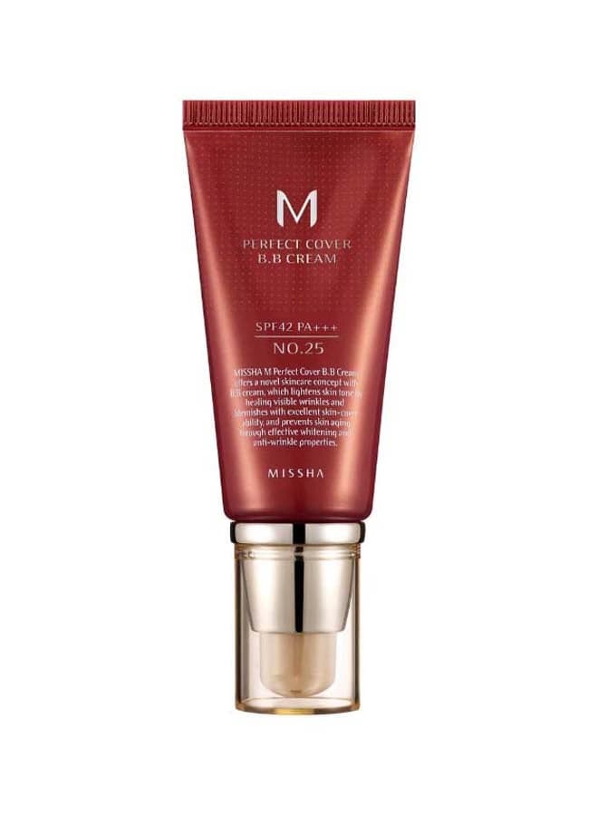 M Perfect Cover BB Cream SPF42/PA+++ 25 Warm Beige