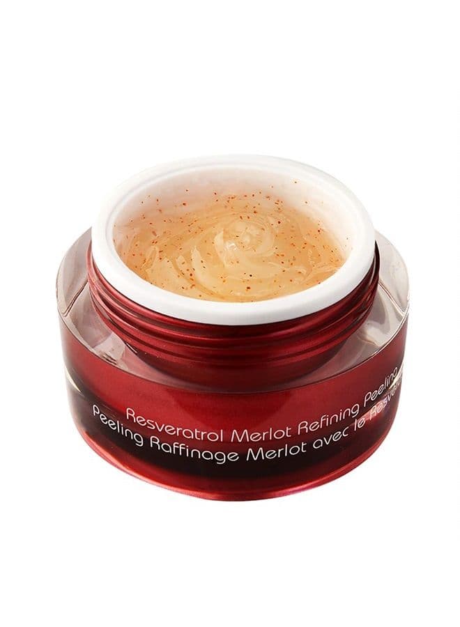 Merlot Peeling Gel - Face Scrub Peel to Gently Exfoliate Skin - Vine Vera Products for All Skin Types - Resveratrol Skin Care Products from the Vine Vera Collection - 50 Ml / 1.69 Fl Oz.