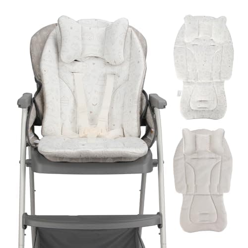 canbeyond High Chair Cover Compatible with Graco Detachable Machine Washable Soft Padding with Neck Support 4Season Universal Seat Pad