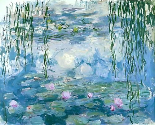 NIHOJIUMA Diamond Art Kits Monets Water Lilies 30x40cm12x16inches