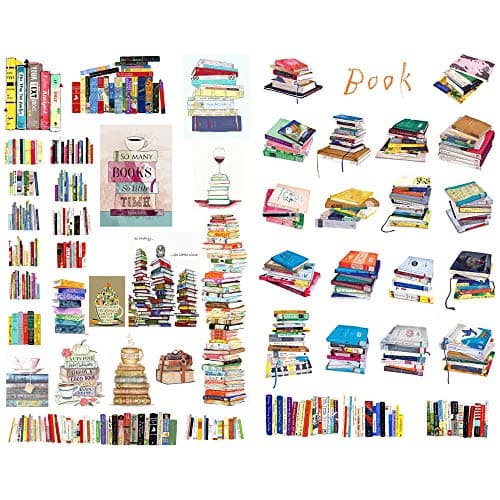 Seasonstorm Vintage Books School Study Precut AntiUV Waterproof Decoration Album Planner Stickers Scrapbooking Diary Sticky Paper Flakes PK021