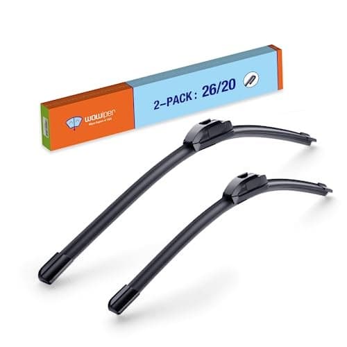WOWIPER Windshield Wiper Blades 26 and 20 Replacement for Toyota Camry 20222018 Highlander 20192008Dodge Grand Caravan 20202008 Ford Edge 20142007 Wiper Blades for My Car