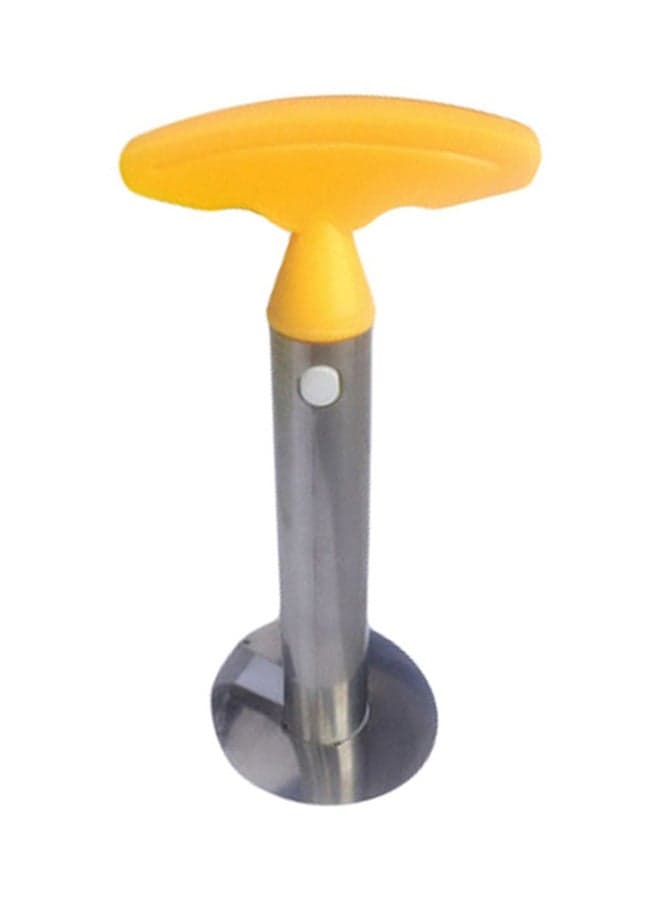 Stainless Steel Pineapple Corer Silver/Yellow