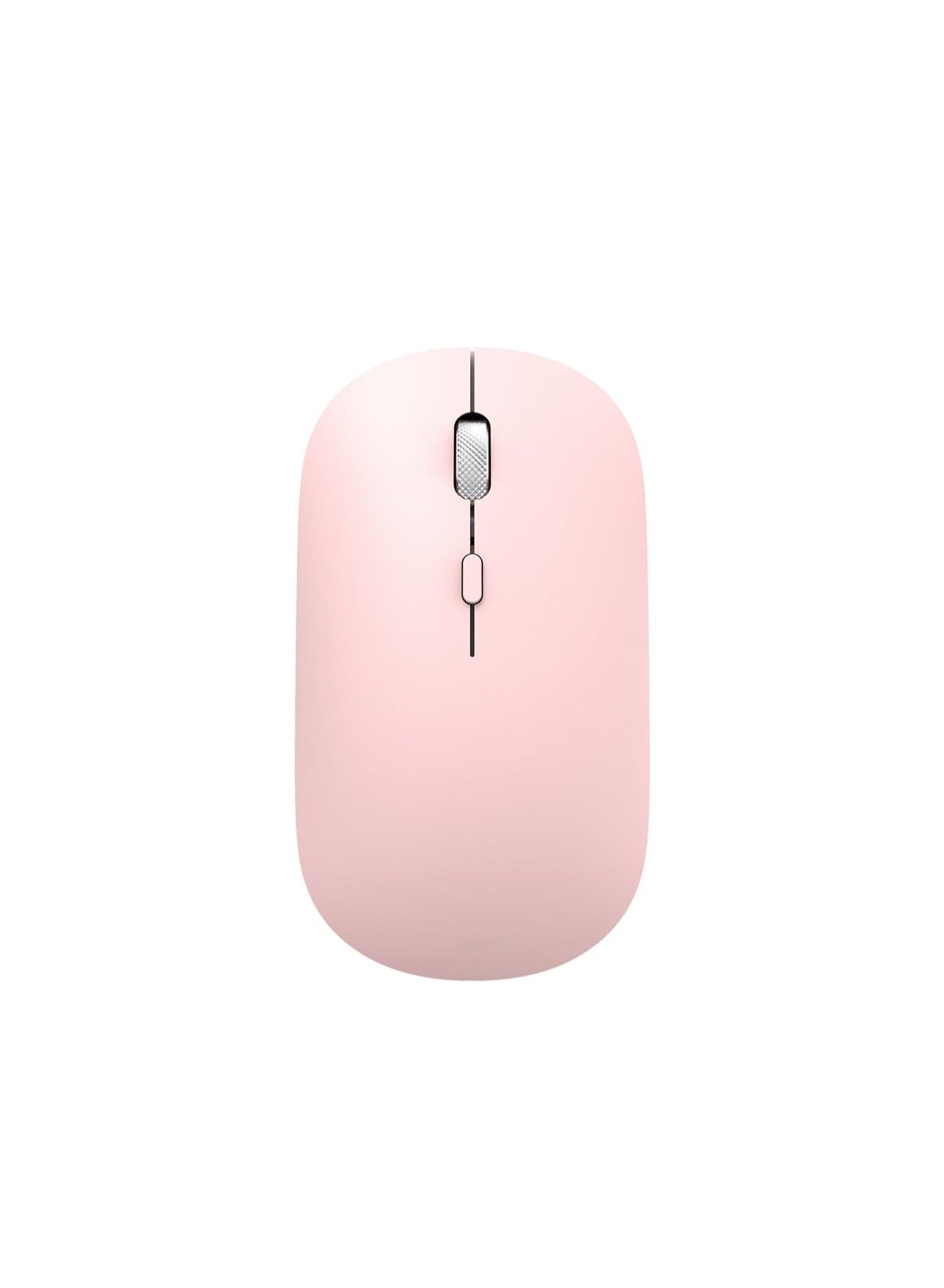 Bluetooth Wireless Mouse Portable Desktop Computer Notebook Universal Suitable For Office Travel(Pink)