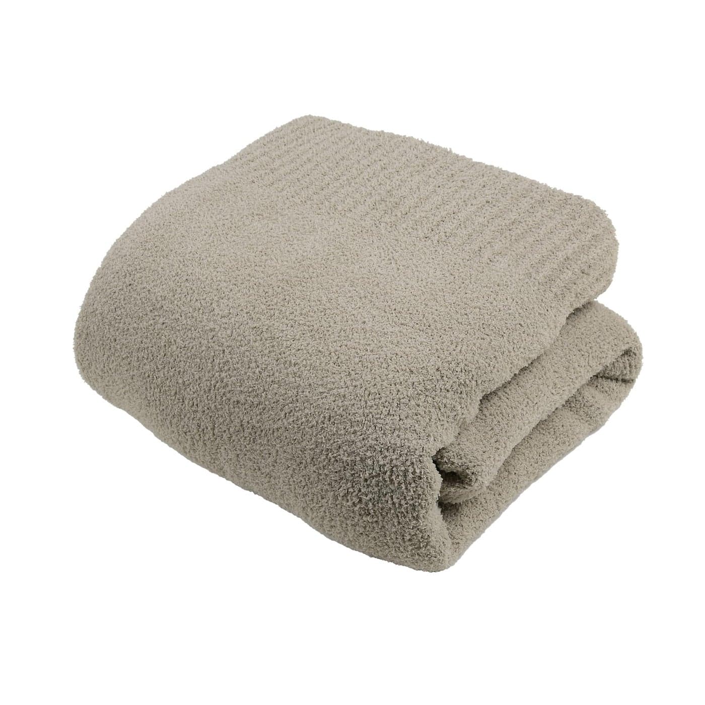 JOOJA Taupe Warm Queen Size Fuzzy Knitted Blanket Oversized Luxury Bed Blankets Soft Lightweight Plush Throw for Cozy Nights Taupe 90x90