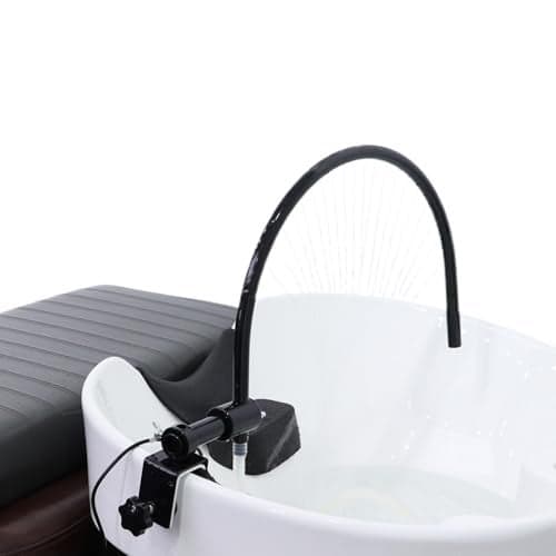 Head Spa Waterfall Equipment with Pump Spa Shower Head Portable Adjustable Water Pressure - fits Salon Spa Beauty Salon Barbershop Hair Care Physiotherapy Shop Strong and wear-Resistant BLACK