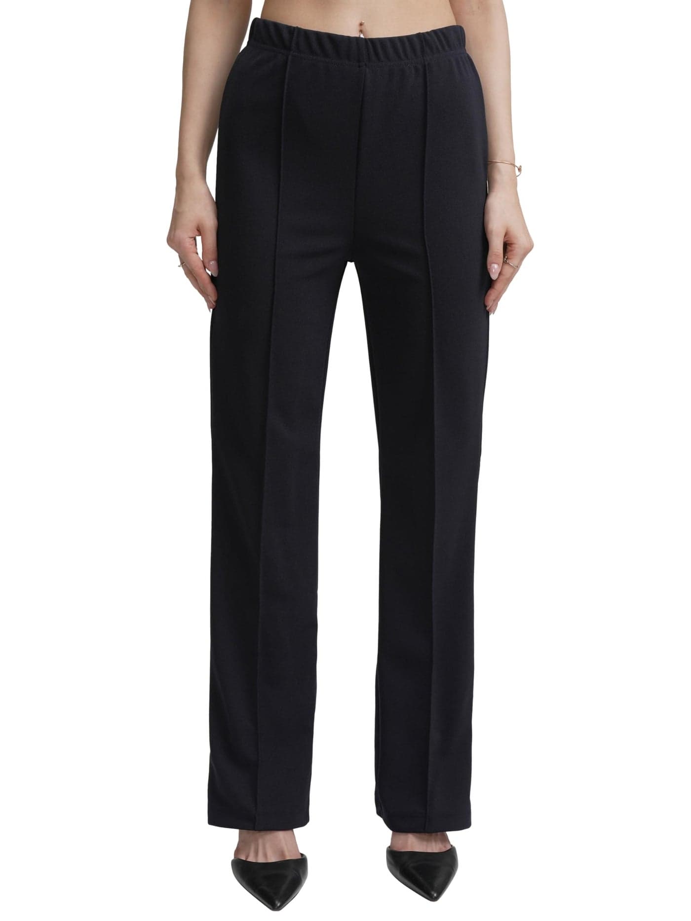 Tokyo Talkies Women High-Rise Pleated Trousers | Women Trousers