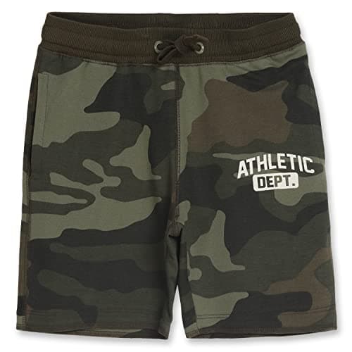 Alan Jones Clothing Boys Camouflage Regular Fit Casual Shorts (13-14 Years_Khaki)