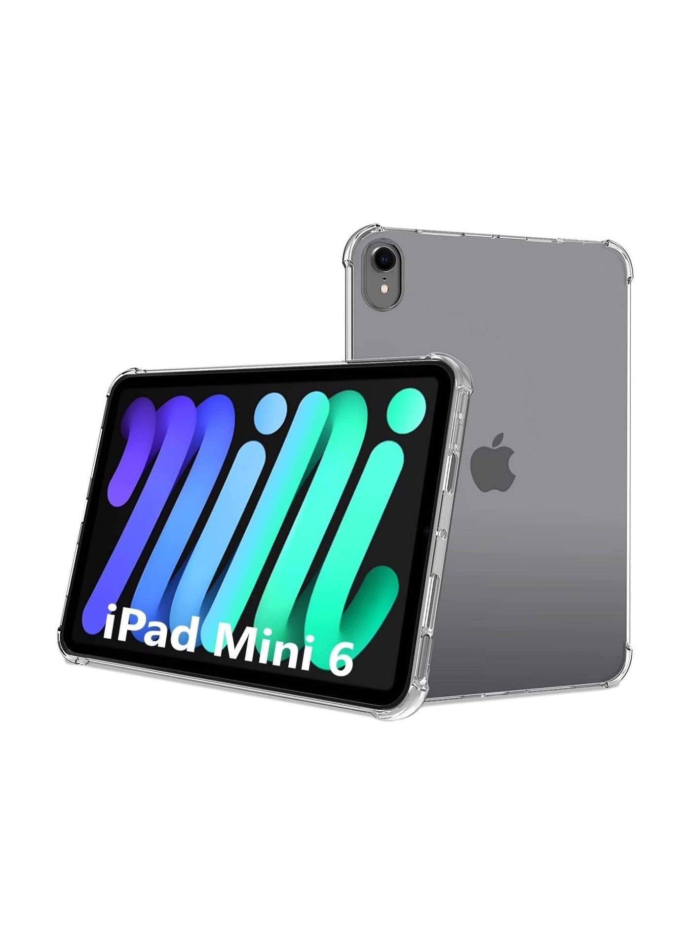 iPad Mini 6 (2021 Model), Ultra Slim Transparent Soft TPU Back Cover Skin for (iPad Mini 6, Clear)