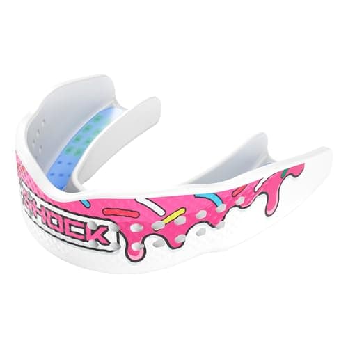 Shock Doctor Mouth Guard Sports Mouth Guard for Football Mouth Guards Breathable Low Profile Custom Fit for Basketball Lacrosse Hockey More