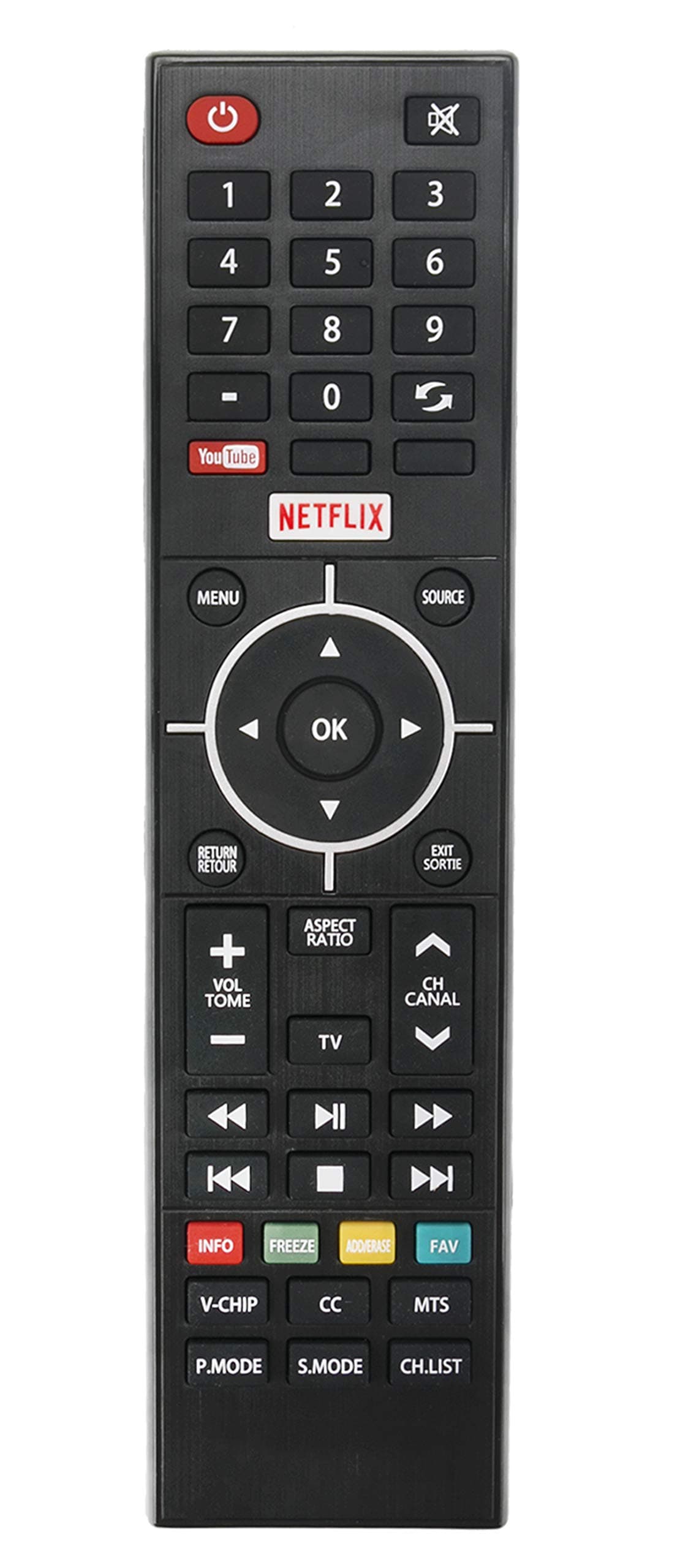 New Remote Control Replacement Compatible with Westinghouse TV WE55UB4417 WE50UB4417 WD40FB2530 WE43UJ4118 WE65HN4108 WE55UDT108 UB4417REM WD32HBR105