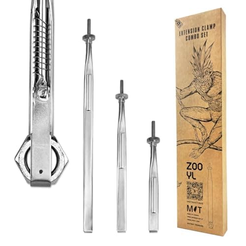 ZOOYL SpringLoaded Extension Clamps TriPack Exclusive SpringLoaded Mechanism KnobLocking Design Saves Time in Tight Spaces Holds Nuts Bolts Hoses 3 Sizes 145 105 75 for Easy Use