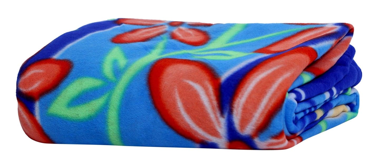 Goyal's ® Polar Fleece Printed 250 TC Single Bed Blanket (Multicolor)